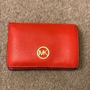 Michael kors orange  wallet